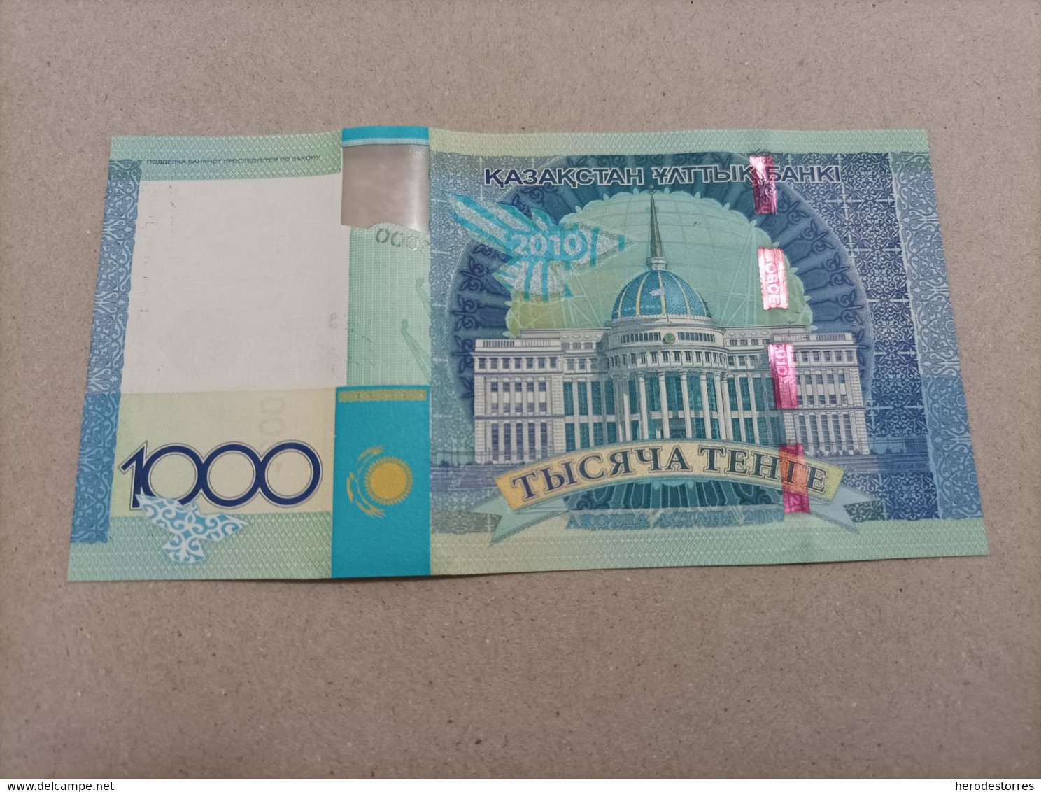 Billete De Kazajistan De 1000 Tenge Serie AA, Año 2010, UNC - Kazachstan