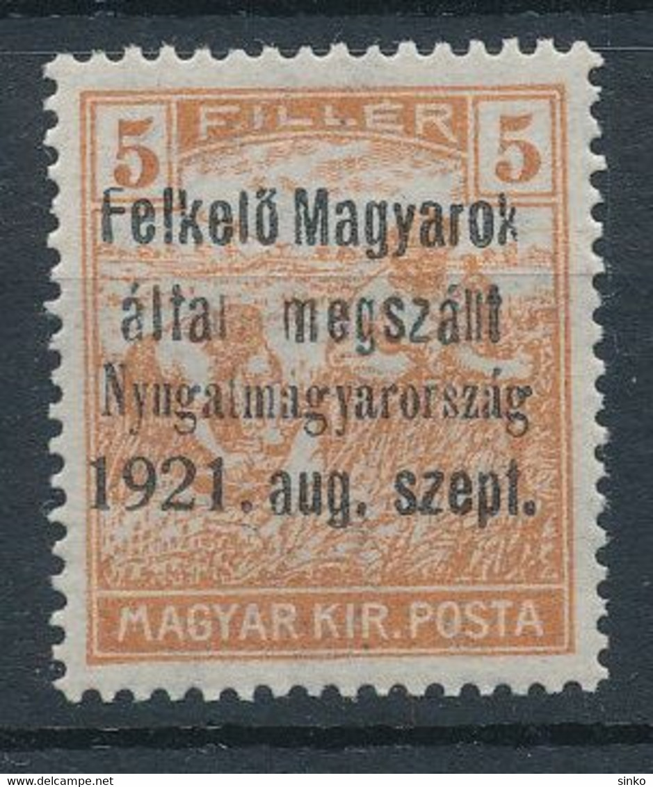 1921. Western Hungary (I.) Occupation - Test Print - Non Classificati