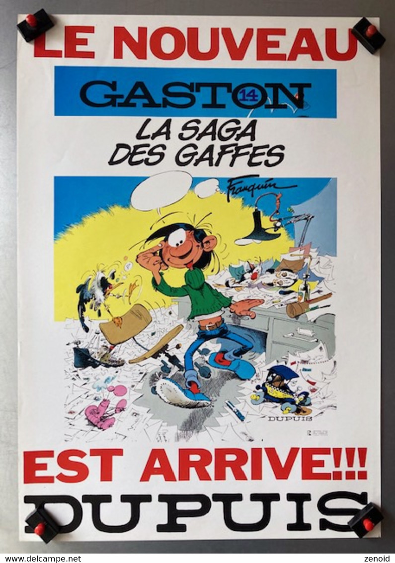 Affichette Franquin "La Saga Des Gaffes" - Dupuis 1982 - Franquin