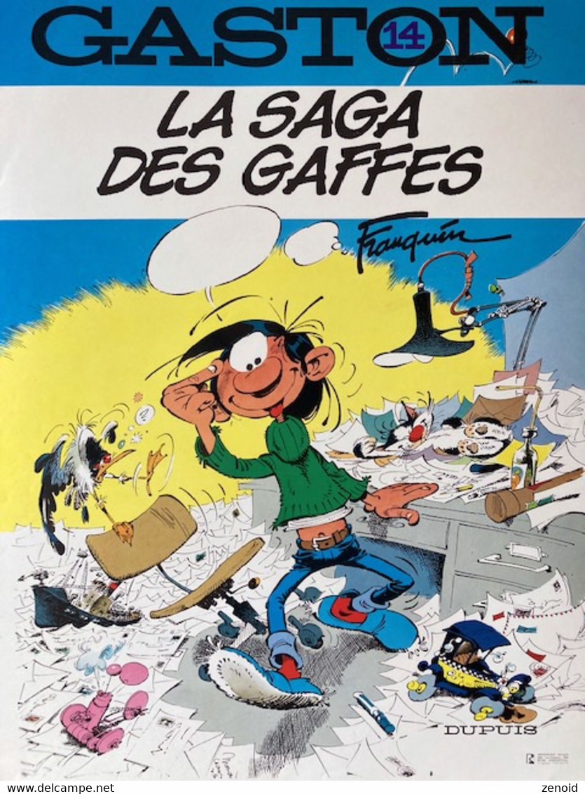 Affichette Franquin "La Saga Des Gaffes" - Dupuis 1982 - Franquin