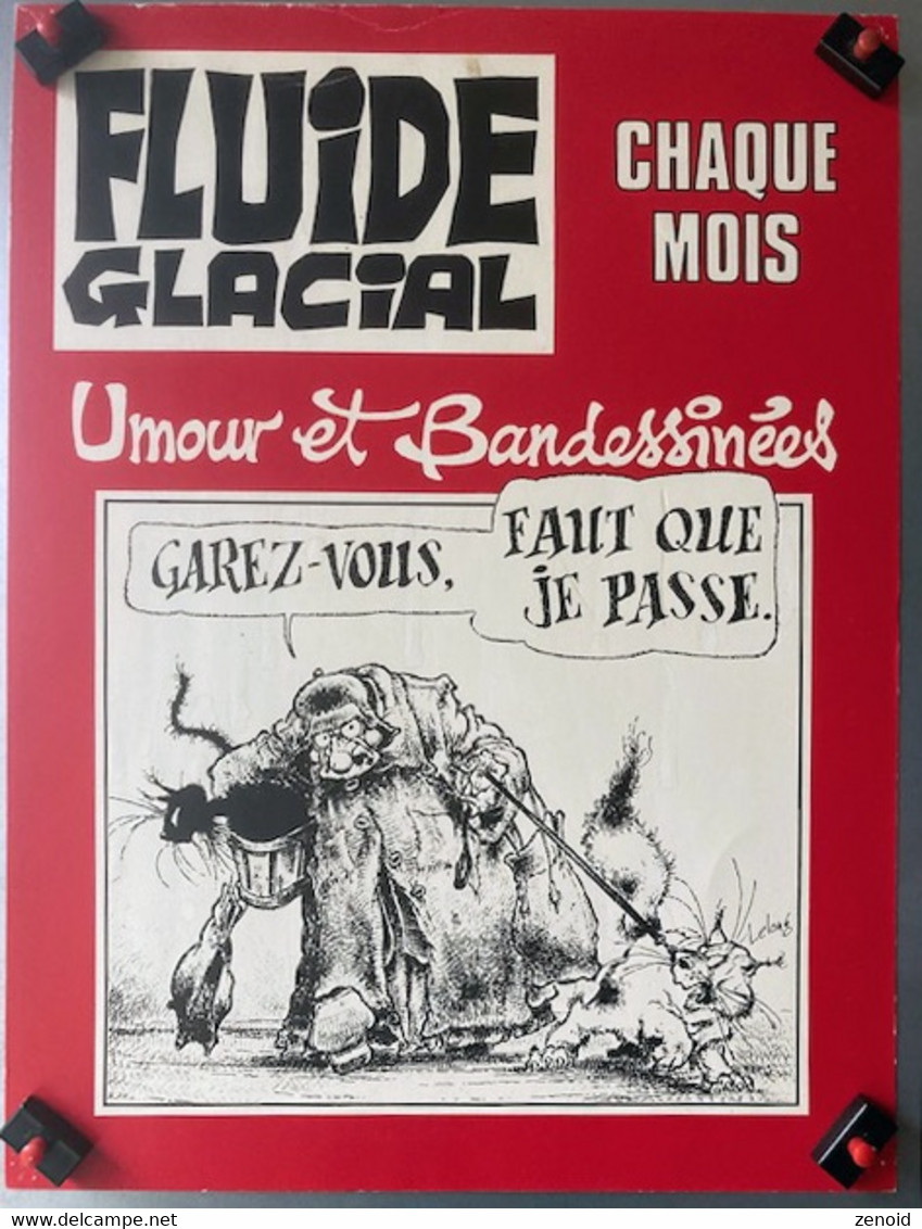 Affichette Pub. Fluide Glacial - Lelong - Carmen Cru - Fluide Glacial