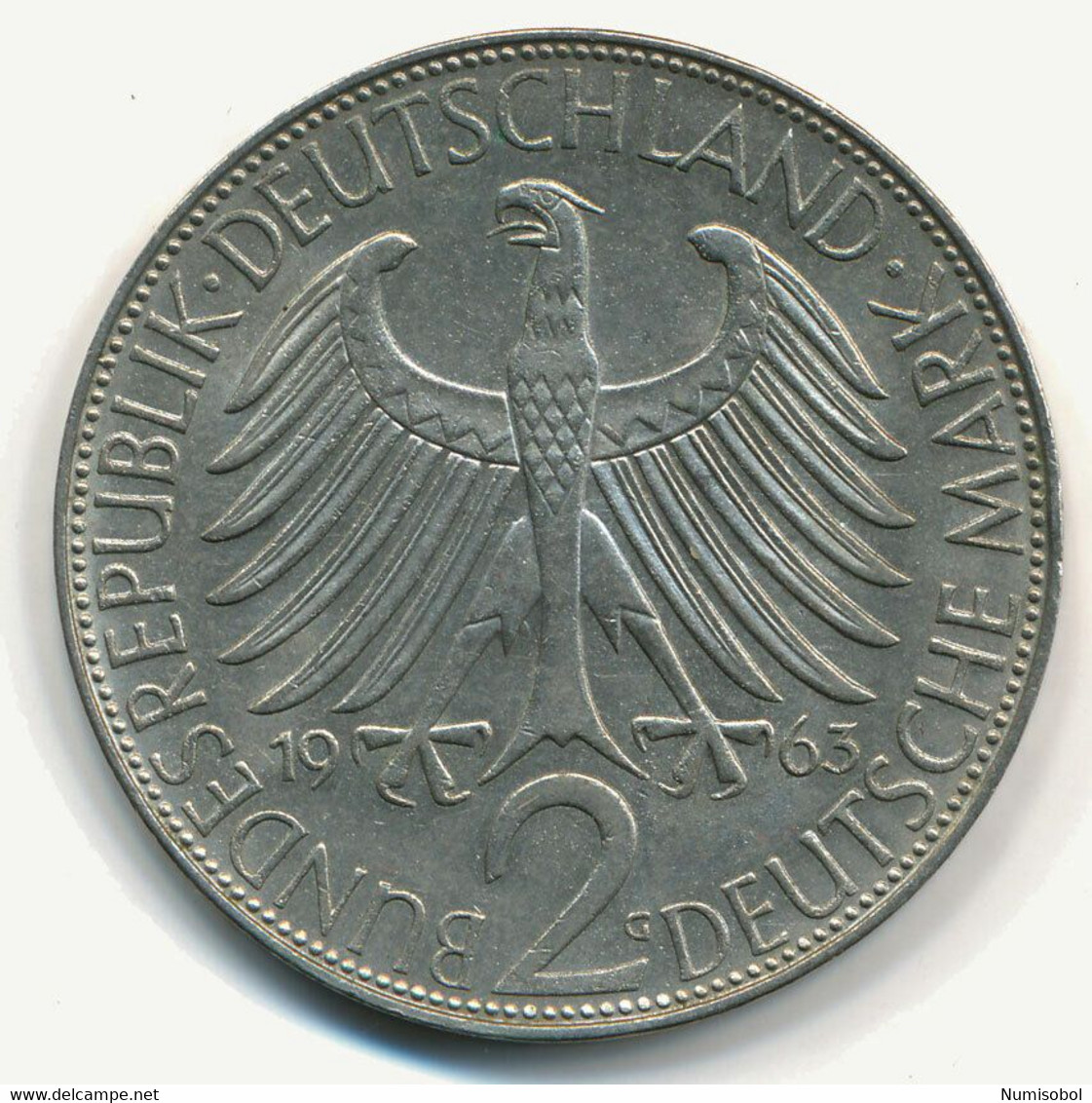 GERMANY, DEUTSCHLAND - 2 Mark (G) 1963. (D241) - 2 Mark