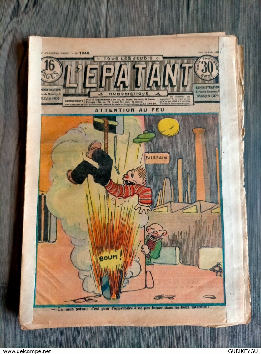 L'épatant N° 1048 LES PIEDS NICKELES FORTON  FORTON  30/08/1928 - Pieds Nickelés, Les