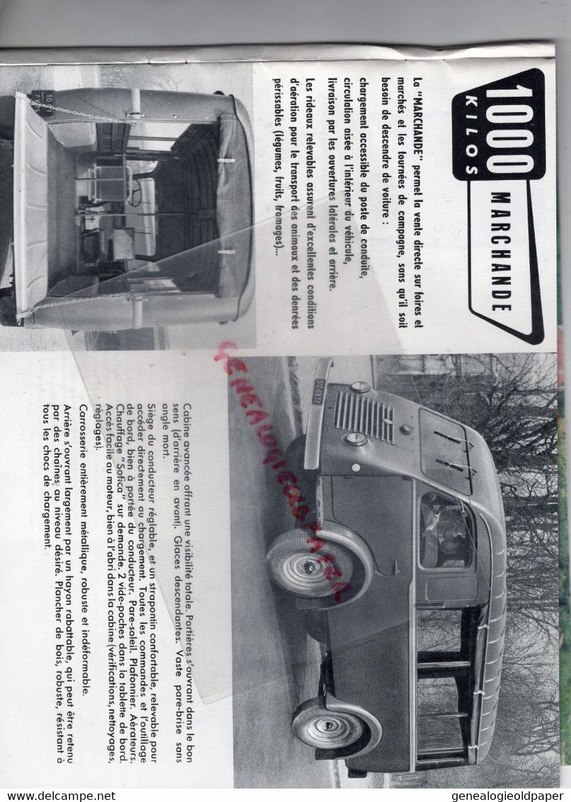 RARE CATALOGUE RENAULT VOLTIGEUR & GOELETTE 1000 KG ET 1400 KG- 92-BOULOGNE BILLANCCOURT -FOURGON CAMION CAMIONNETTE