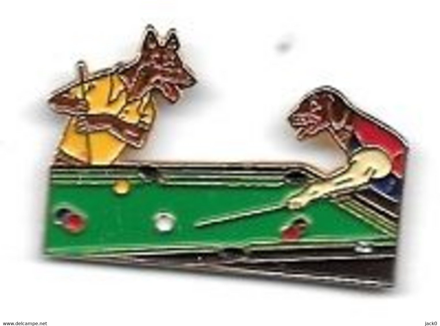 Pin' S  Humoristique  Sport  BILLARD  Avec  Animaux  CHIENS - Billiards