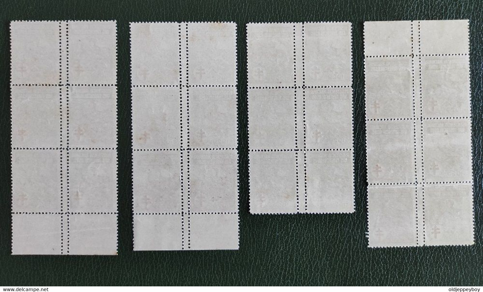 ERRO VARIEDADE Portugal 1929 Full Set Blocks Of 6 With Perforation Error Variety Assistençia Very Rare In This Format - Ongebruikt