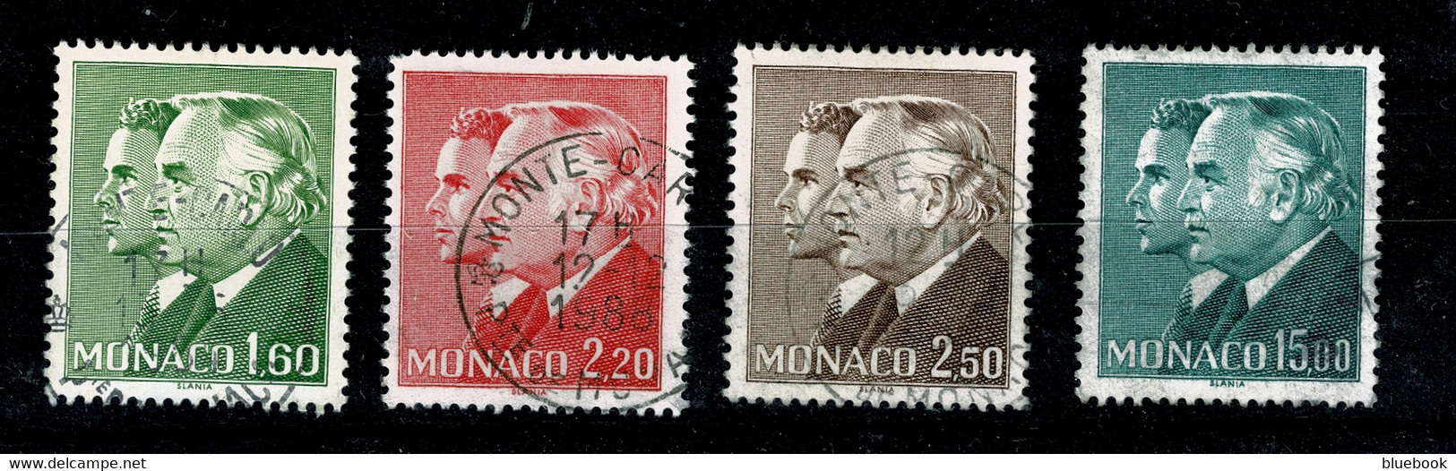 Ref 1590 - Monaco 1981 - Used Stamps SG 1499, 1507, 1509, 1519 - Usati