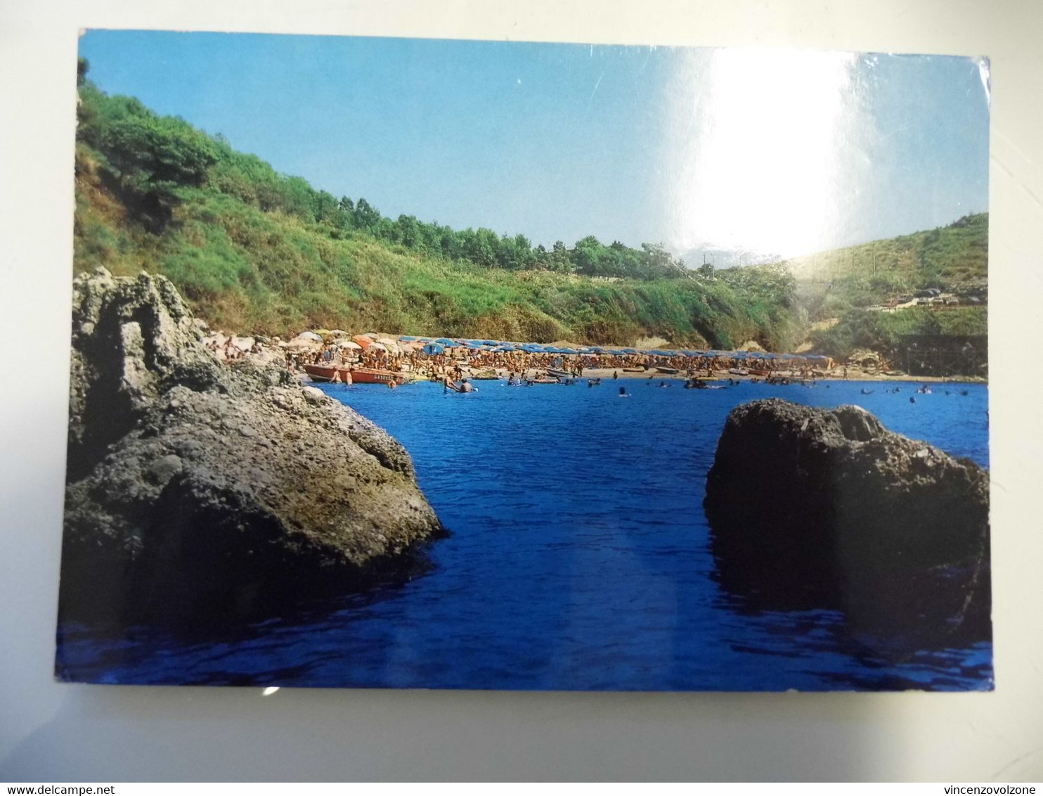 Cartolina Viaggiata "SCAURI ( LT ) Spiaggia Dei Sassolini" 1990 - Latina