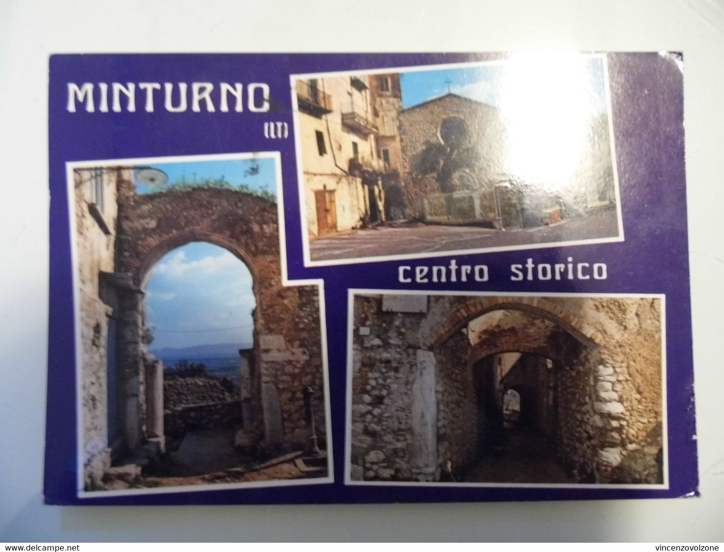 Cartolina Viaggiata "MINTURNO ( LT ) Centro Storico"  1990 - Latina