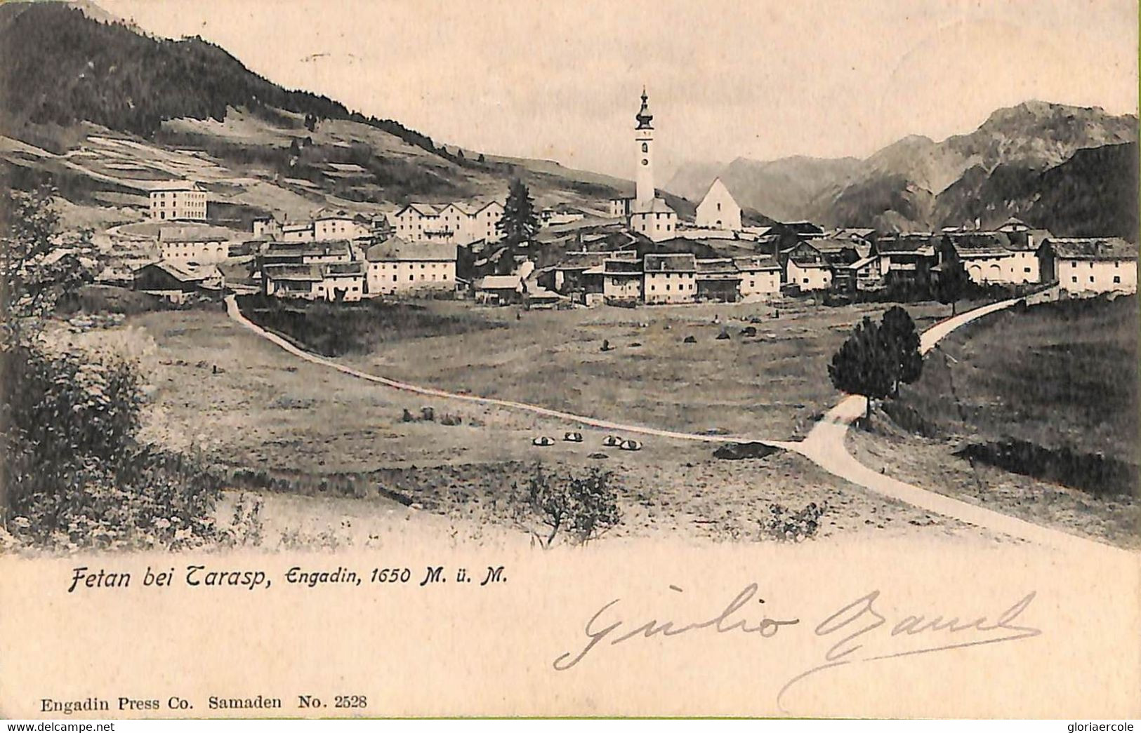 Ac1078 - Ansichtskarten VINTAGE POSTCARD - SWITZERLAND - Engadin Tarasp   1903 - Tarasp