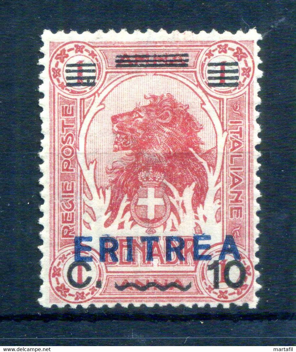 1924 ERITREA N.82, Varietà Decalco Della Soprastampa, MNH ** - Erythrée