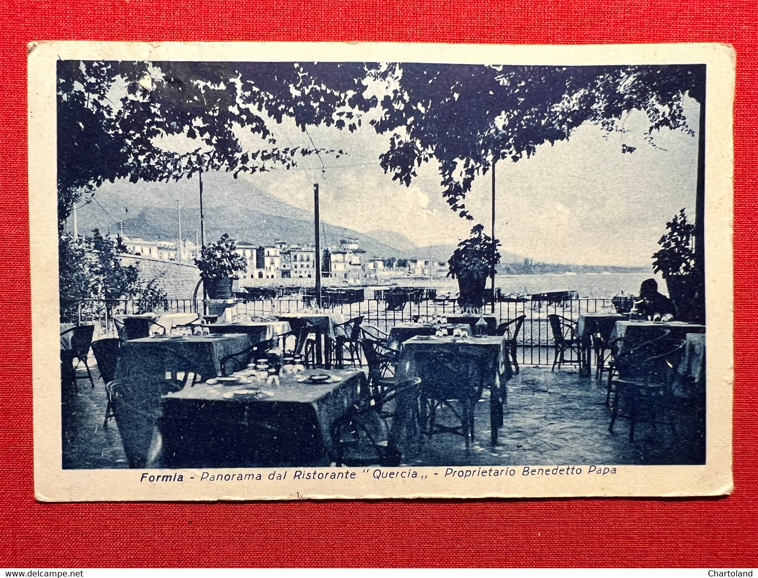 Cartolina - Formia ( Latina ) - Panorama Dal Ristorante Quercia Di B. Papa 1947 - Latina