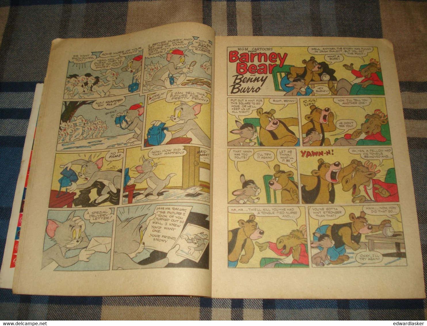 TOM AND JERRY COMICS N°113 (comics VO) - Décembre 1953 - Dell - état Médiocre - Autres Éditeurs