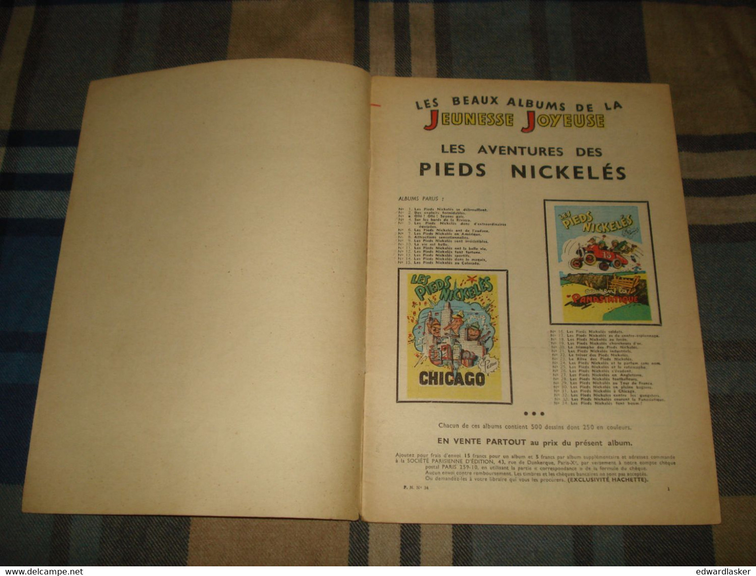 LES PIEDS NICKELÉS N°34 : Font Boum - Pellos - EO 1958 - Pieds Nickelés, Les