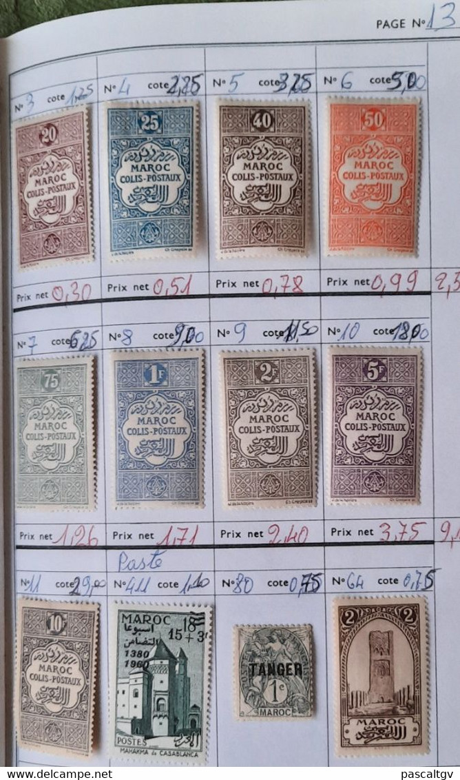 Colonies FR - MAROC - * et qqs Oblitérés - CARNET de Circulation N°22 -  (cote 545.00€)