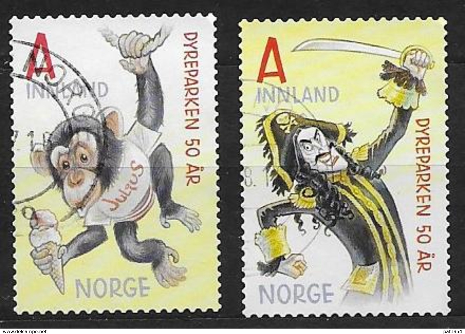 Norvège 2016 N°1853/1854 Oblitérés Zoo De Kristiansand - Gebruikt