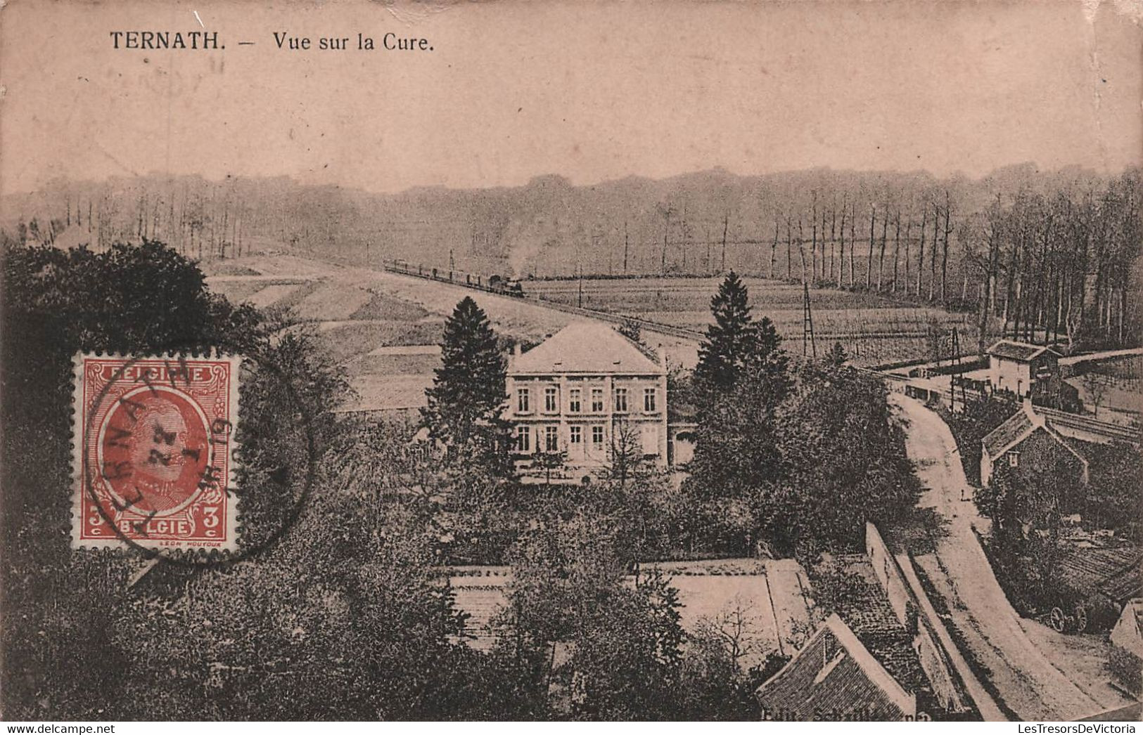 CPA Belgique - Ternath - Vue Sur La Cure - Oblitéré A Ternath En 1925 - Edit Schaillée - Ternat