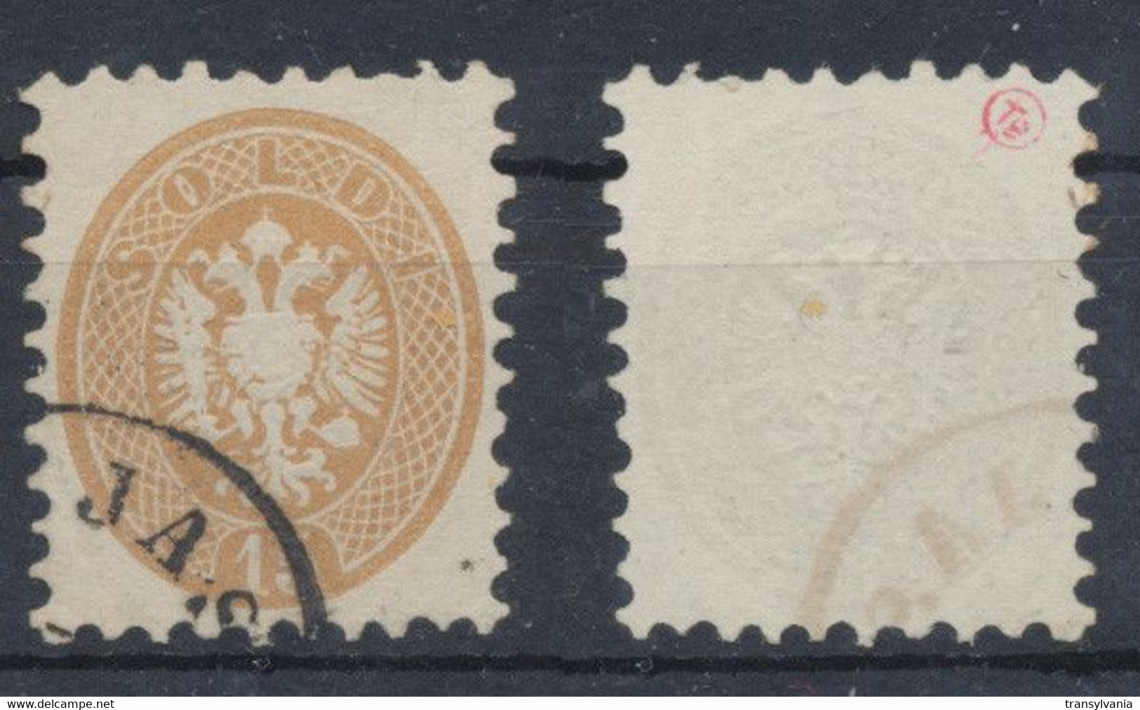 Romania 1864 Austria Post In Levant 15 Kreuzer Stamp With Jassy Cancellation Applied At Iasi - Besetzungen