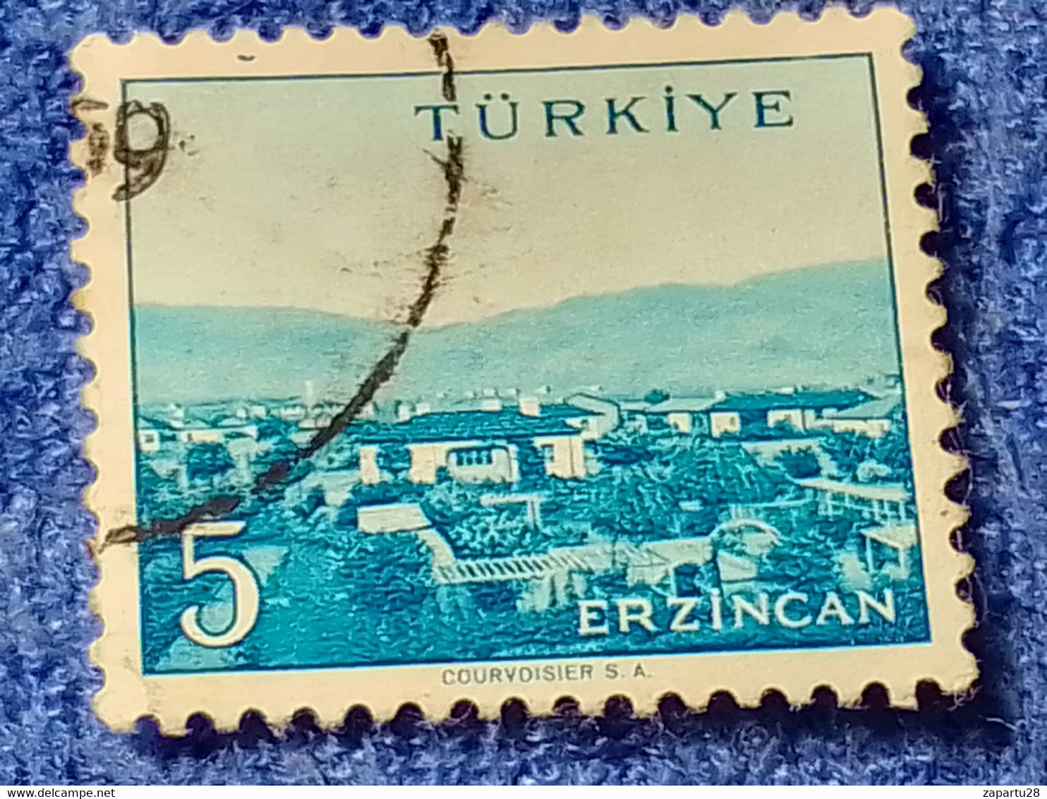 TÜRKİYE- 1960-70-    5K.    MEMLEKET    SERİSİ  ŞEHİRLER  DAMGALI - 1934-39 Sandjak Alexandrette & Hatay