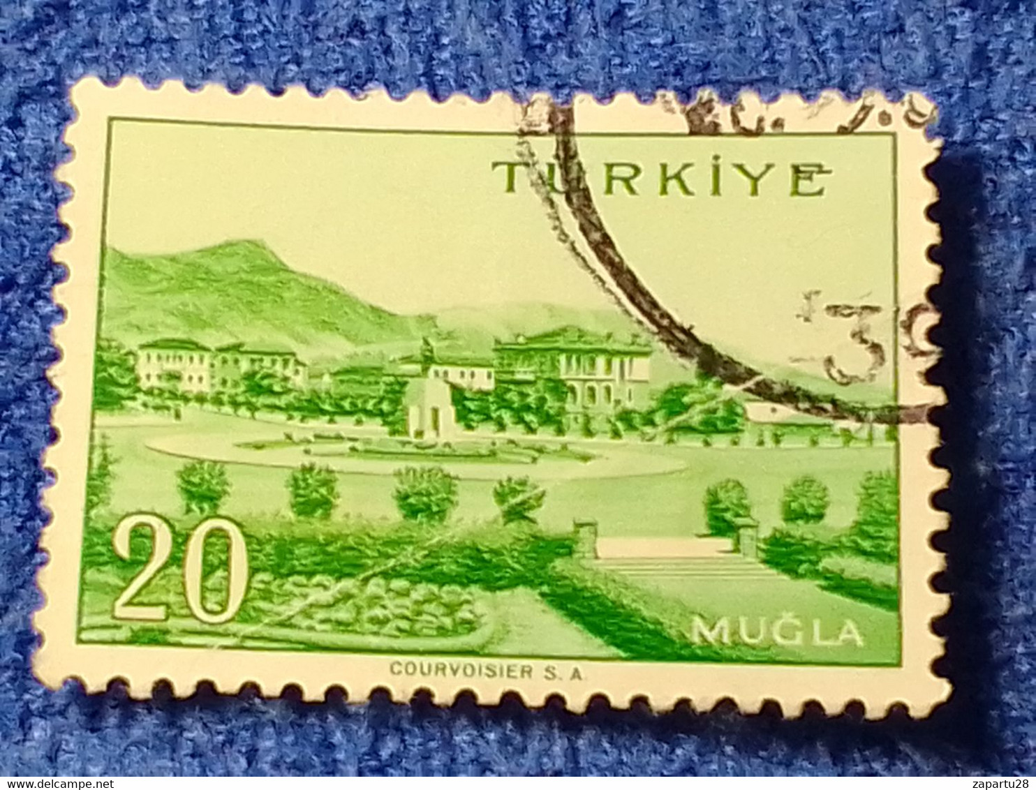 TÜRKİYE- 1960-70-    20K.    MEMLEKET    SERİSİ  ŞEHİRLER  DAMGALI - 1934-39 Sandjak Alexandrette & Hatay