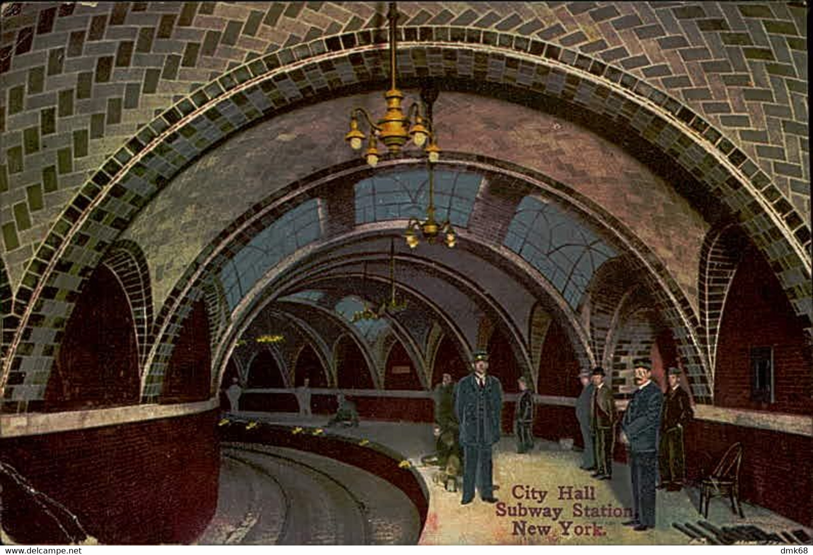 NEW YORK - CITY HALL - SUBWAY STATION - PUBL. SUCCESS POSTAL CARD CO.  1910s (15624) - Transportes