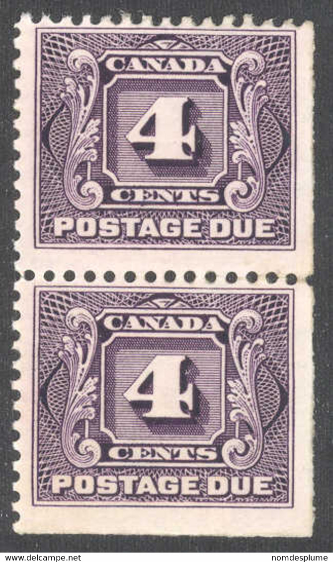 1460) Canada J3 Postage Due Mint Corner Pair 1928 - Postage Due