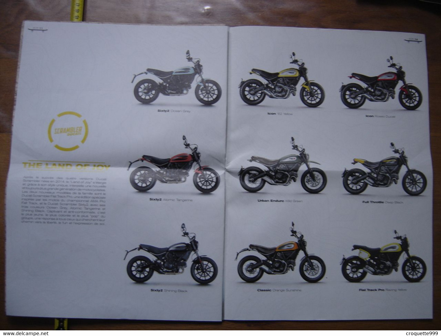 Brochure Catalogue Publicite Prospekt MOTO DUCATI Scrambler - Motos