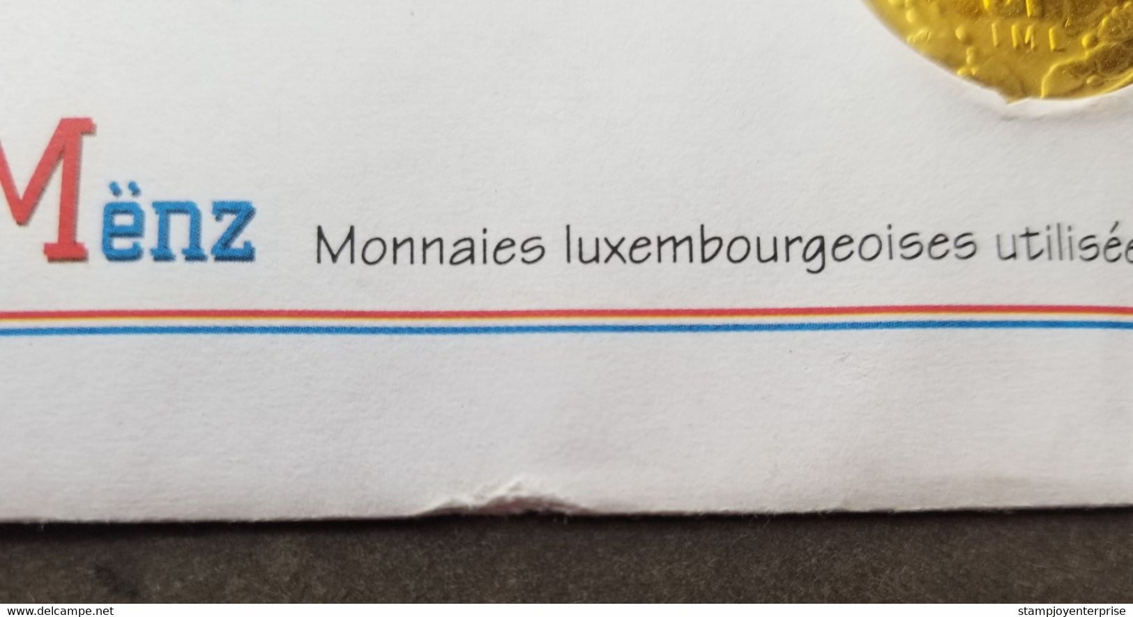 Luxembourg Currency Money 1991 (coin Cover) *see Scan - Briefe U. Dokumente