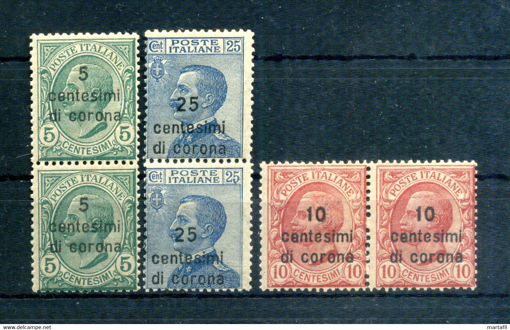 1921-22 DALMAZIA N.2/4 MNH ** In Coppia - Dalmatie