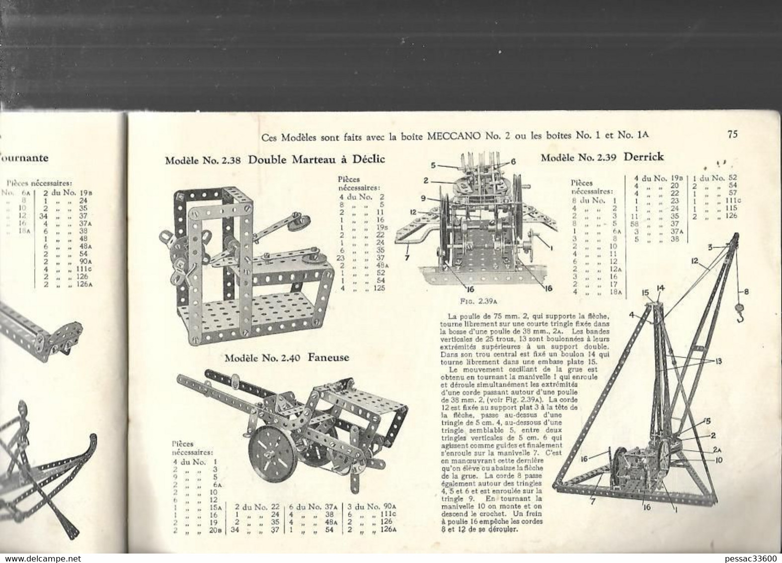 Manuel D’instructions Meccano 1925 N°28 A Pour L’emploi Des Boîtes N°00 à 3 - Model Making