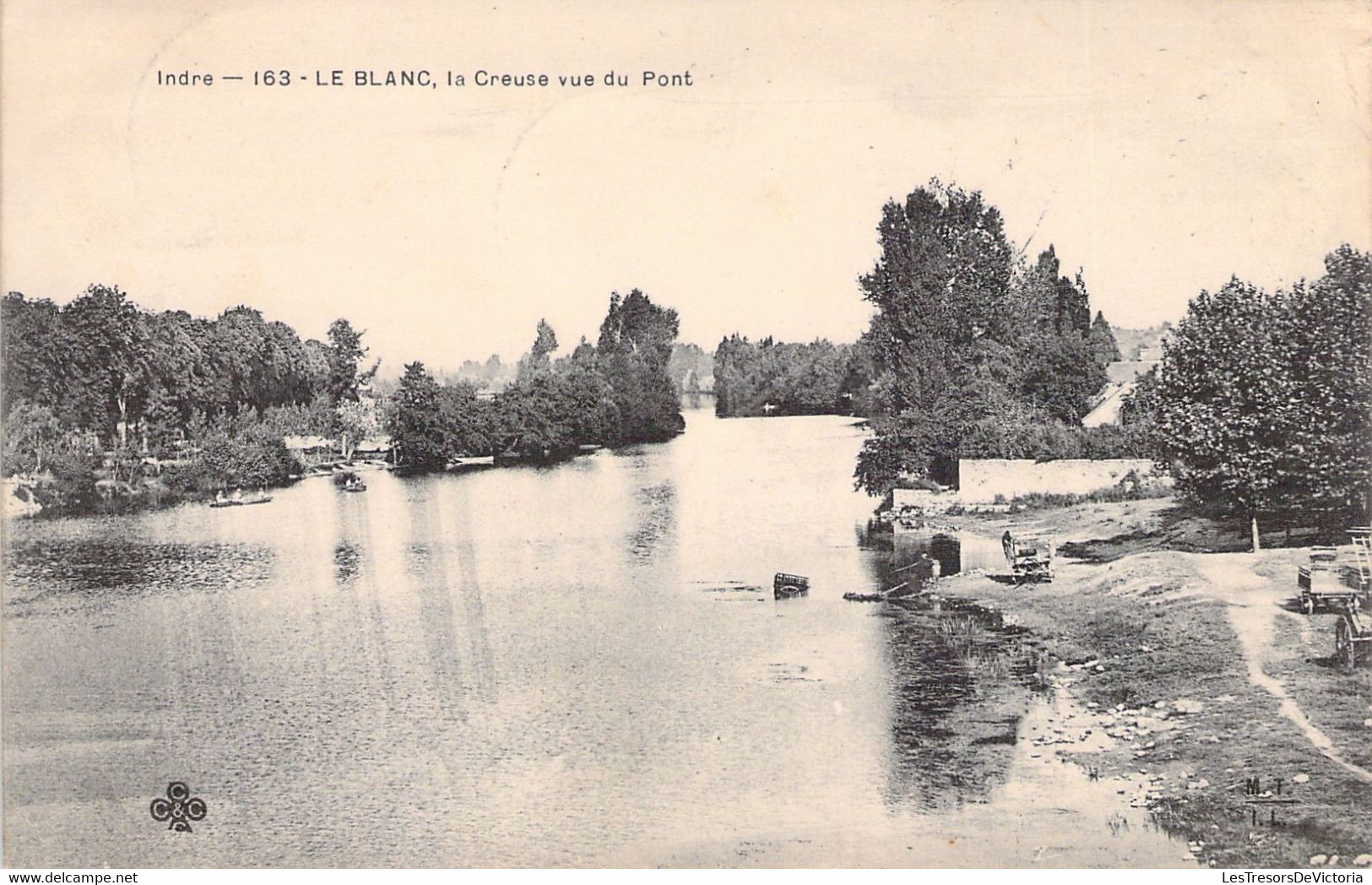 CPA FRANCE - 36 - LE BLANC - La Creuse Vue Du Pont - Le Blanc