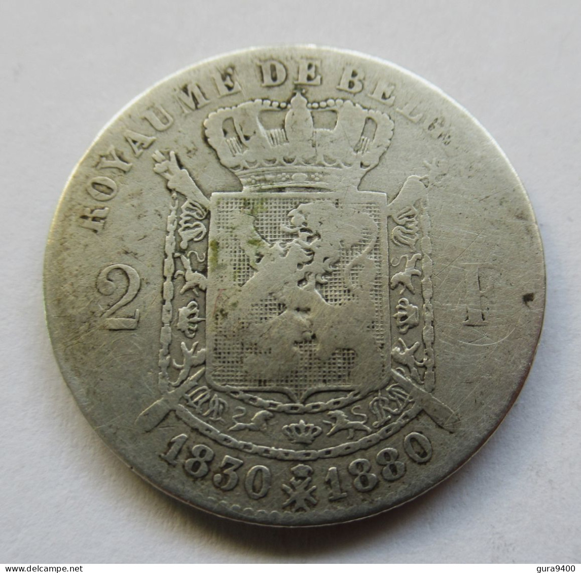 Belgie 2 Franc, 1880 50th Anniversary Of Independence - 2 Frank