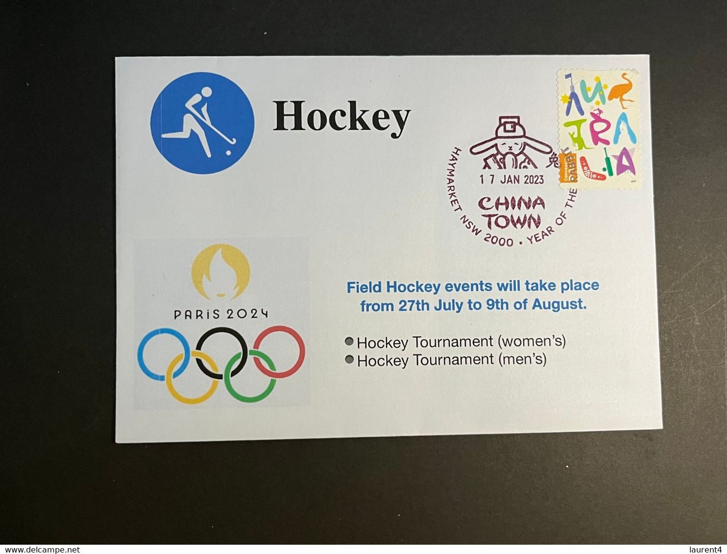 (4 N 39) Paris 2024 Olympic Games - Olympic Venues & Sport - Yves Du Manoir Stadium = Hockey (1 Cover) - Sommer 2024: Paris