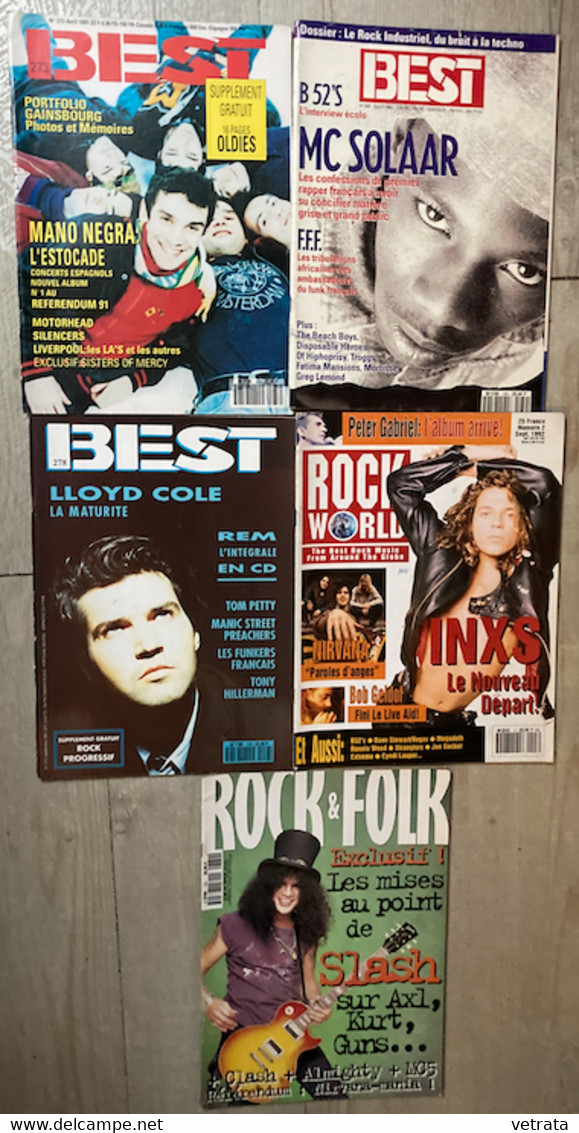 MUSIQUE : 12 Magazines (Rock Spirits-Best-Rock & Folk-Countrystyle-Guitares & Clavier-Sur La Même Longueur D’ Ondes) + A - Lotti E Stock Libri