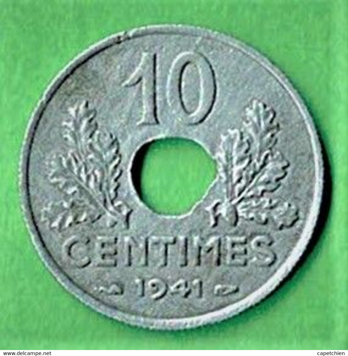 FRANCE / ETAT FRANCAIS / 10 CENTIMES / 1941 / ZINC - 10 Centimes