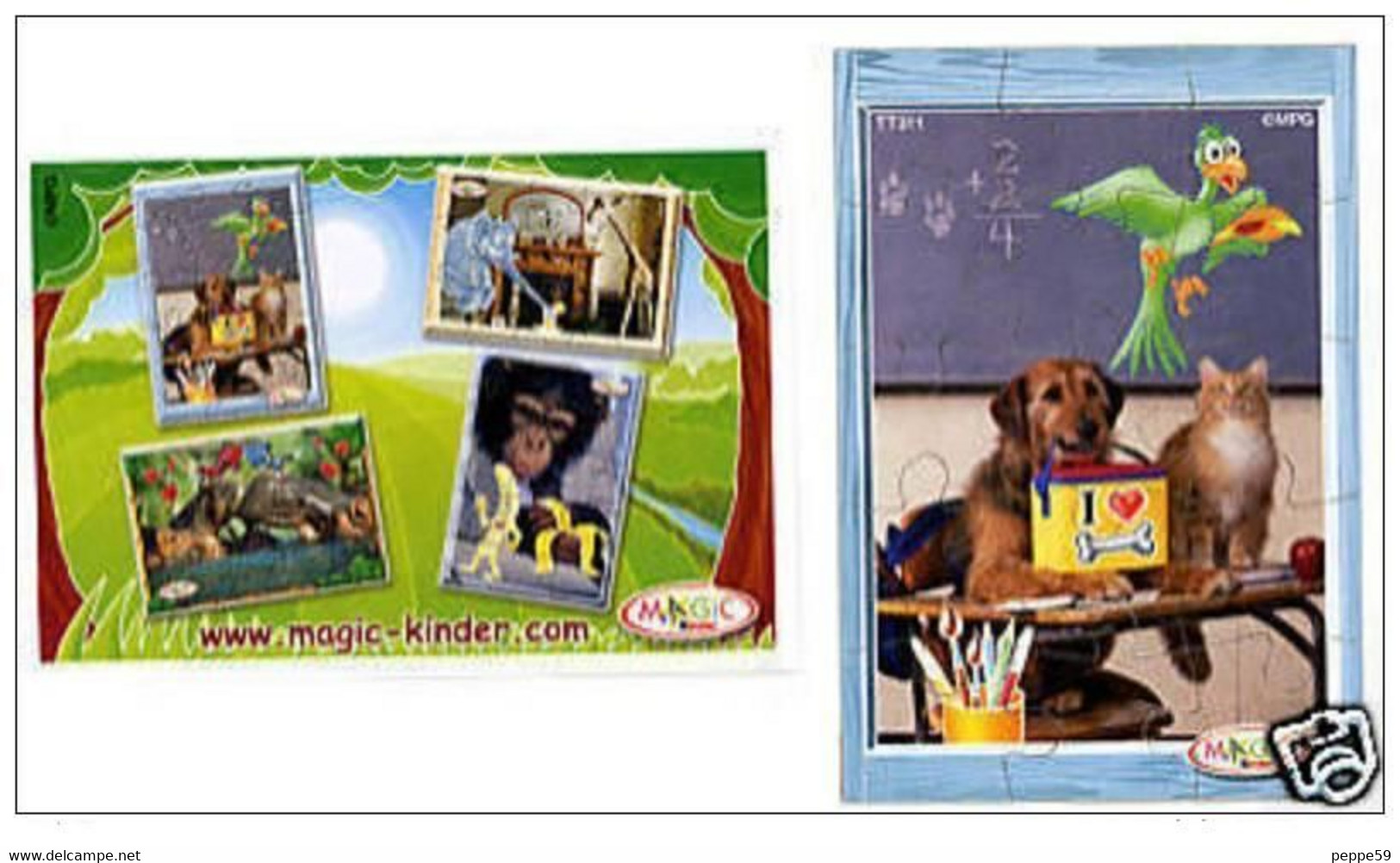 Kinder - Puzzle - Animali 2008 -  TT 311  Con BPZ - Puzzles