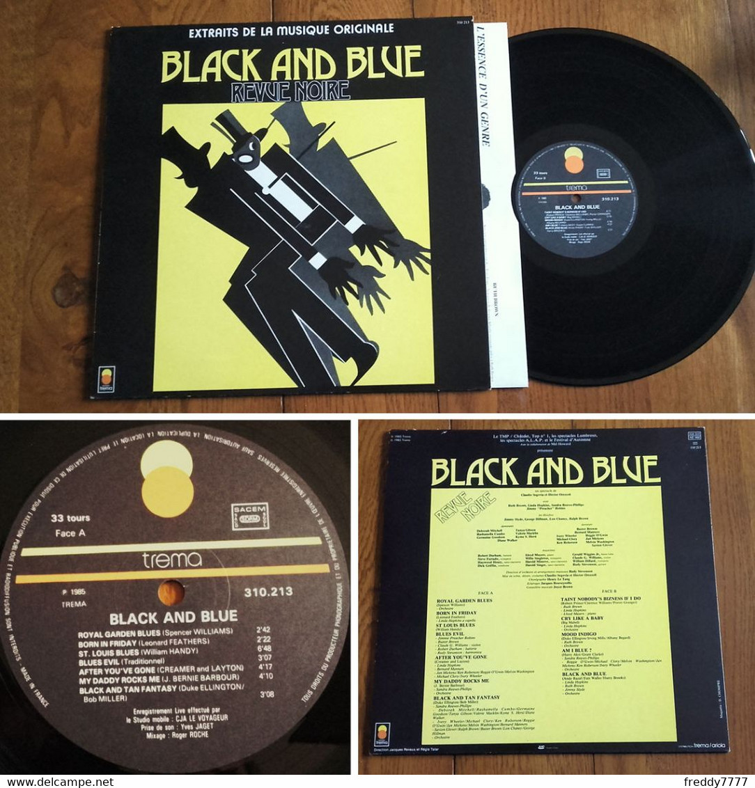 RARE French LP 33t RPM (12") «BLACK AND BLUES REVUE NOIRE» (1985) - Jazz