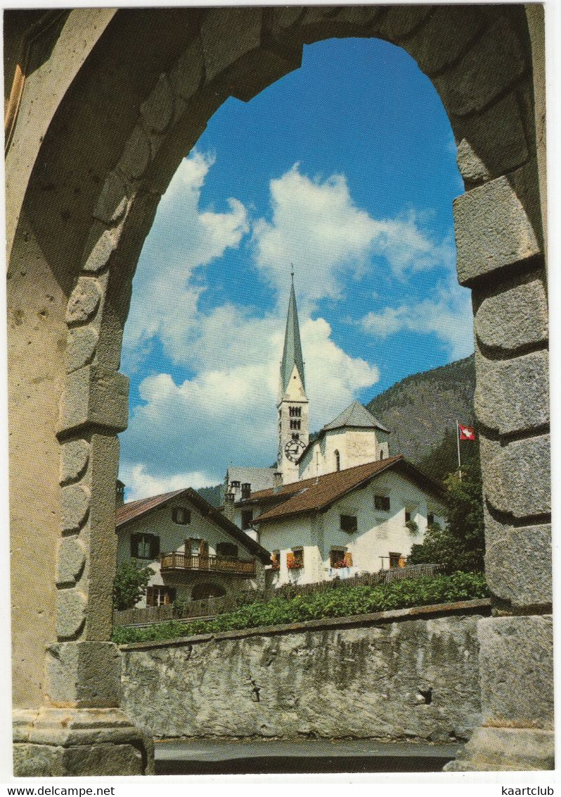 Dorfpartie Aus Zernez - Eingang In Den Schweizerischen National Park - (Schweiz/Suisse/CH) - Zernez