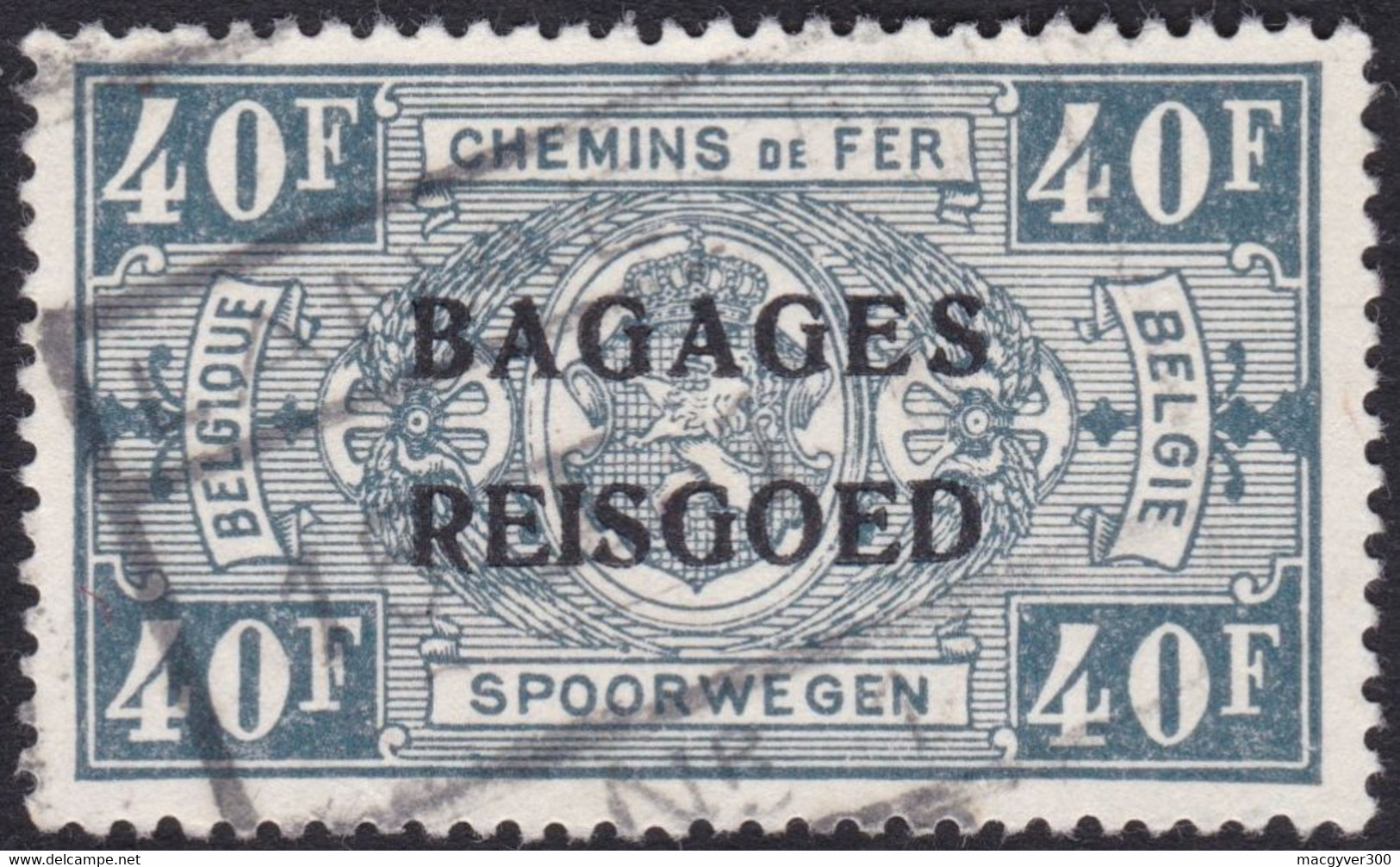 BELGIQUE, 1935, Timbres Bagages ( COB BA22) - Luggage [BA]