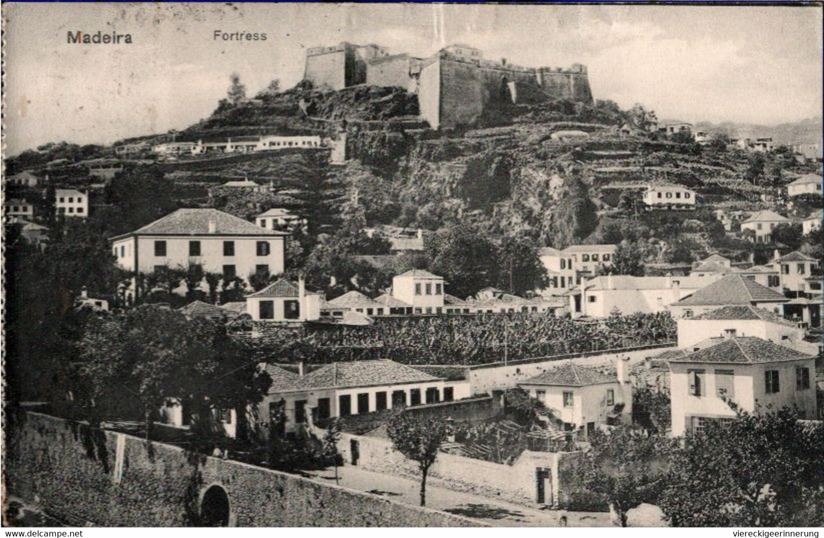 ! 1913 Alte Ansichtskarte Madeira, Fortress, Festung - Madeira