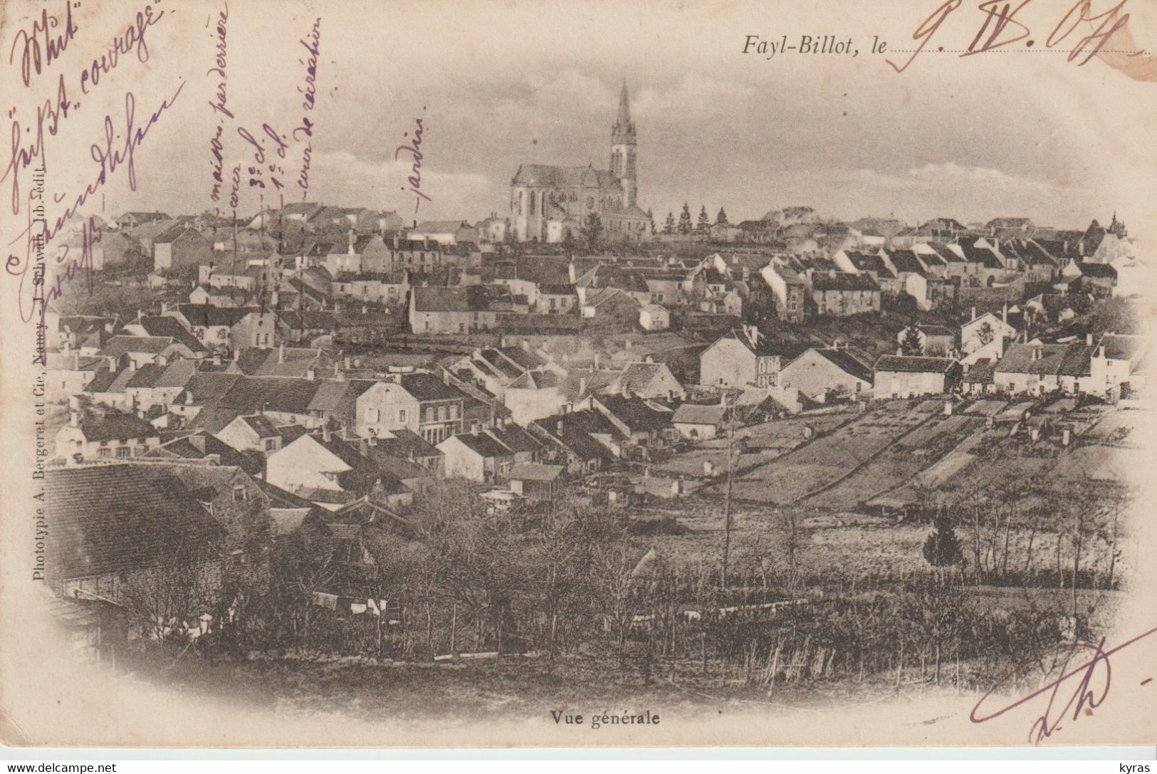 (52) FAYL- BILLOT . Vue Générale - Fayl-Billot