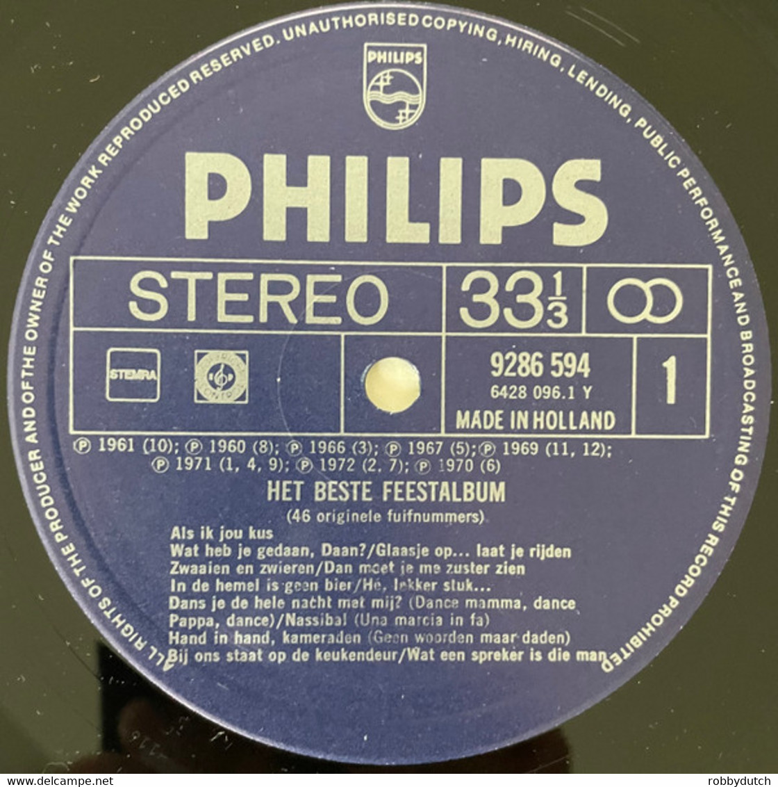 * 2LP *  HET BESTE FEESTALBUM - DIVERSE ARTIESTEN (Holland 1975 EX!!) - Sonstige - Niederländische Musik