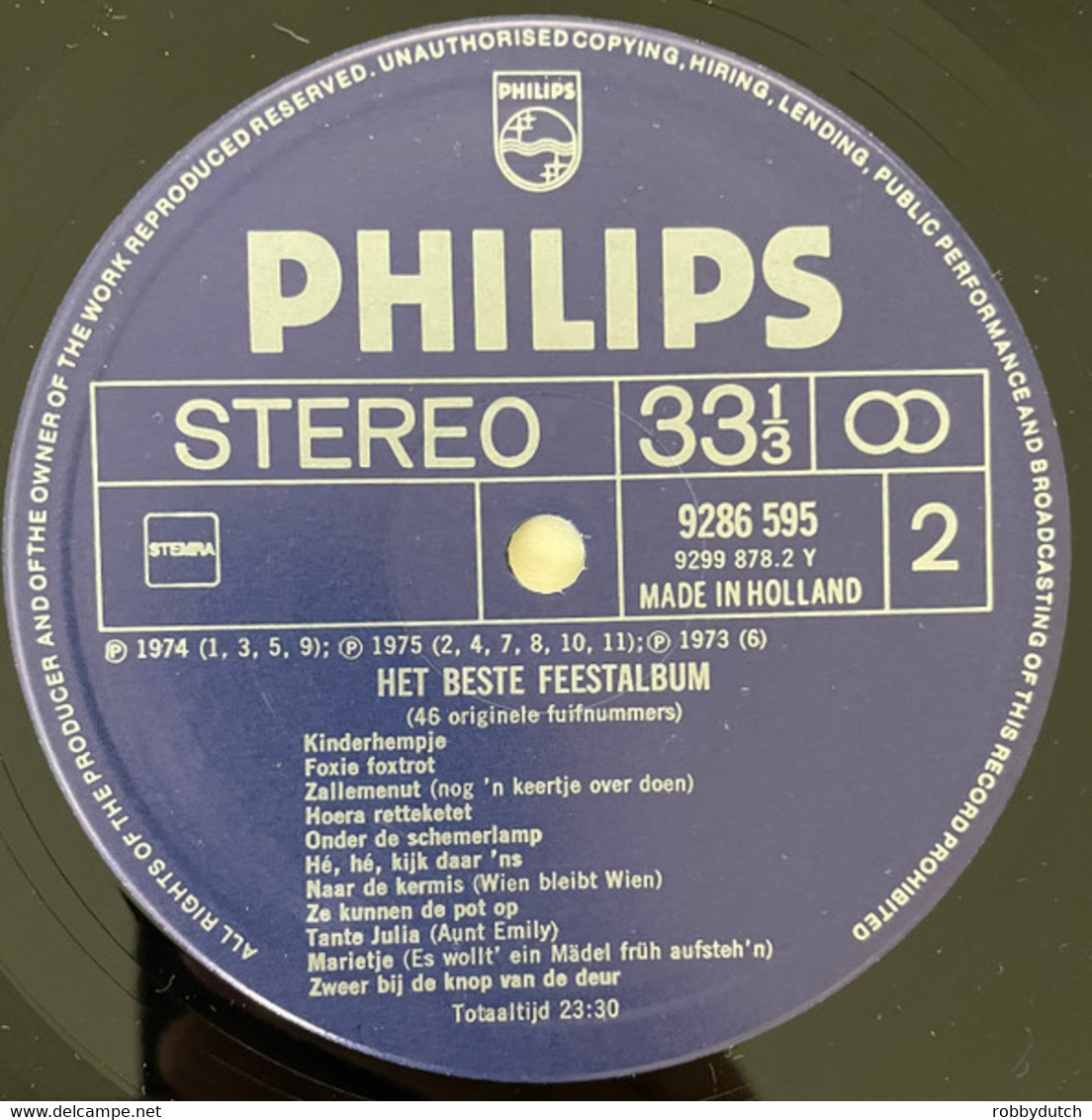 * 2LP *  HET BESTE FEESTALBUM - DIVERSE ARTIESTEN (Holland 1975 EX!!)