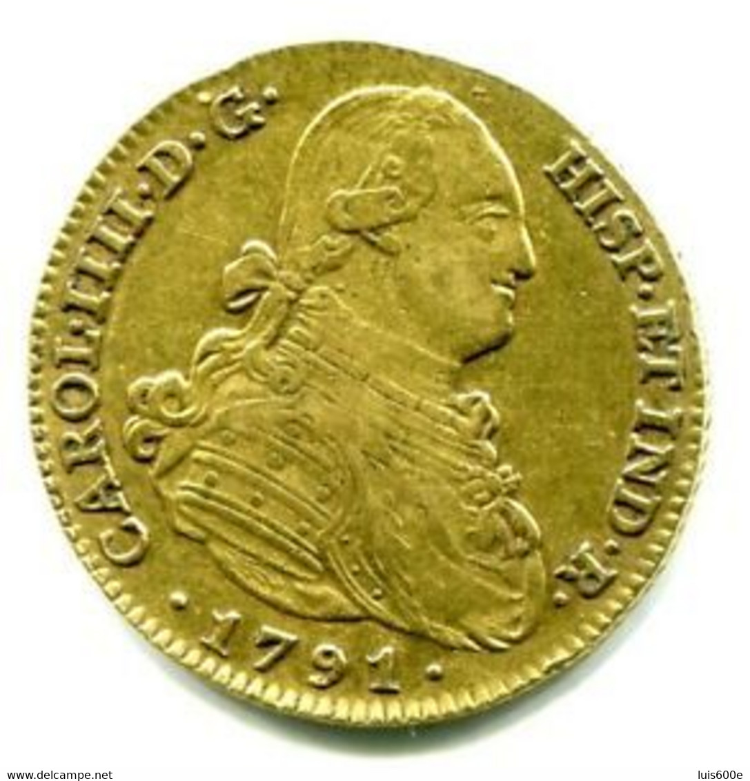 1791.ESPAÑA.MONEDA ORO.4 ESCUDOS.CARLOS IV. 13,51 GR. MADRID.MBC+ - Münzen Der Provinzen