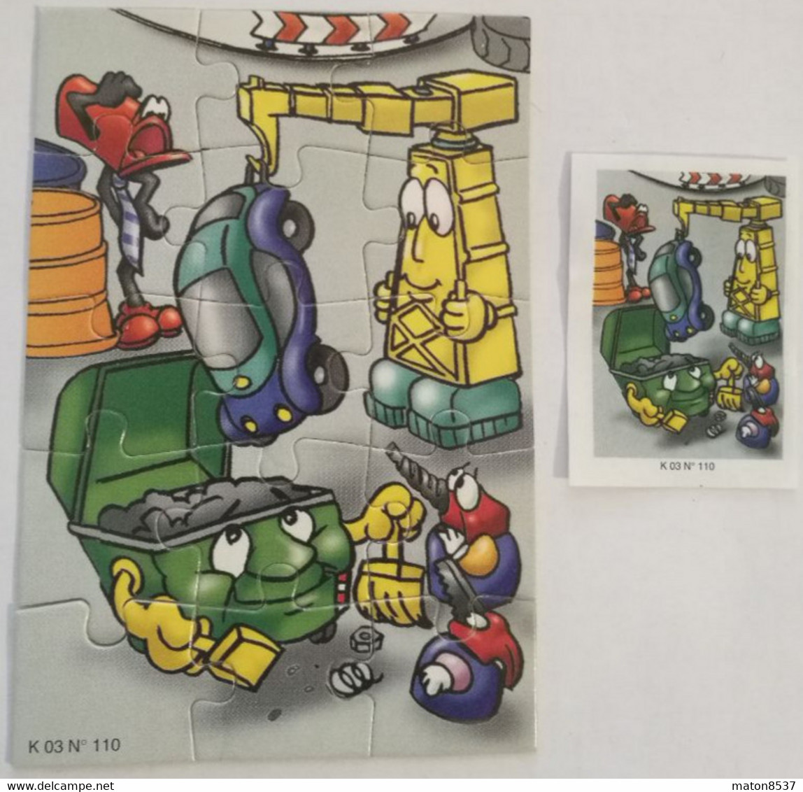 Kinder : K03 N110 F Spielzeug – Serie 2 2002 - Spielzeug + BPZ - Puzzles