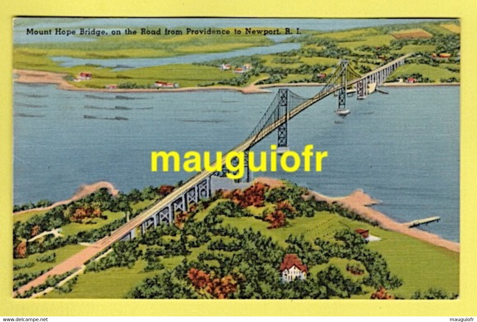 ETATS-UNIS / RHODE ISLAND RI / MOUNT HOPE BRIDGE, ON THE ROAD FROM PROVIDENCE TO NEWPORT - Andere & Zonder Classificatie