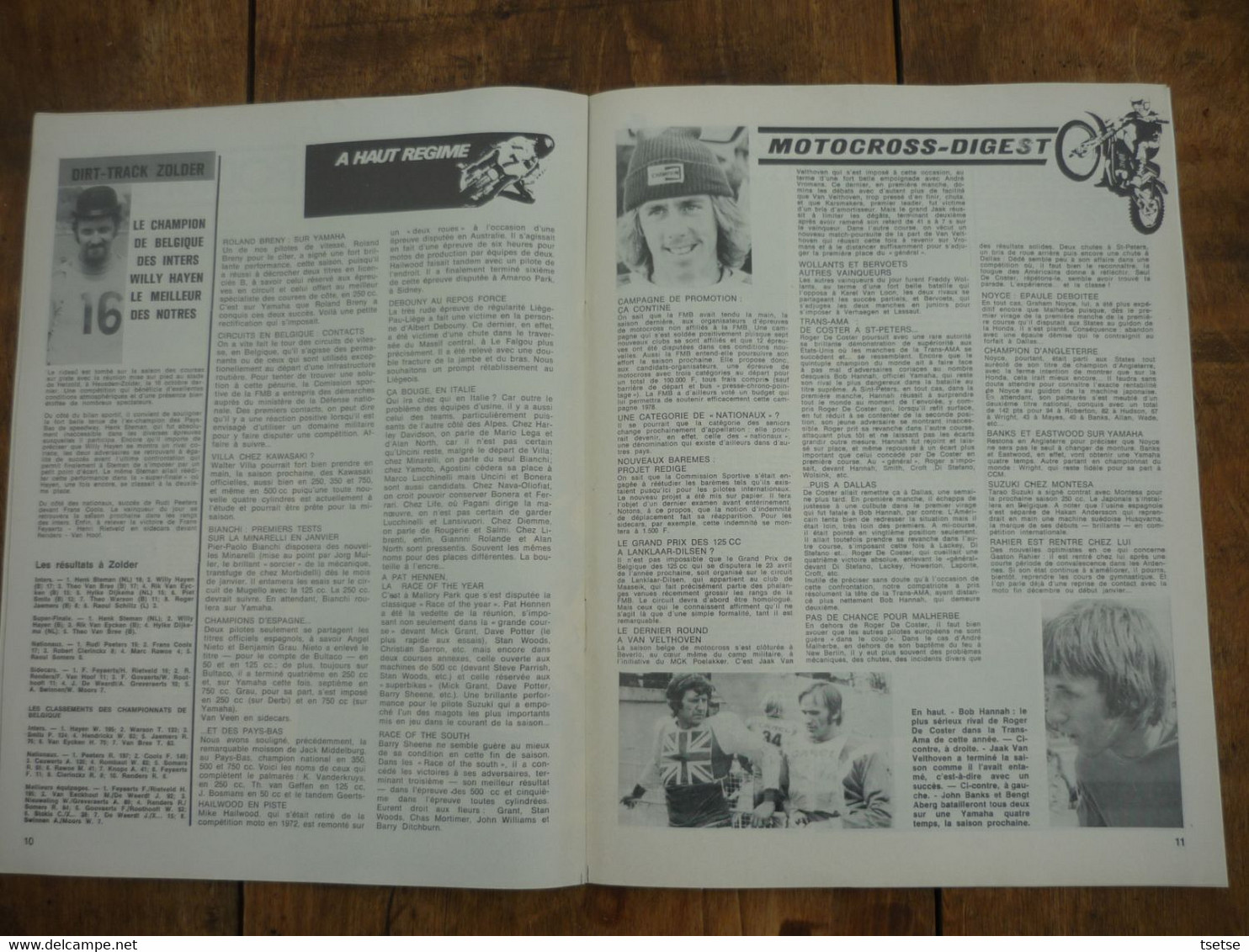 Revue Moto Magazine - N° 19 - 11 Novembre 1977 - Motorfietsen