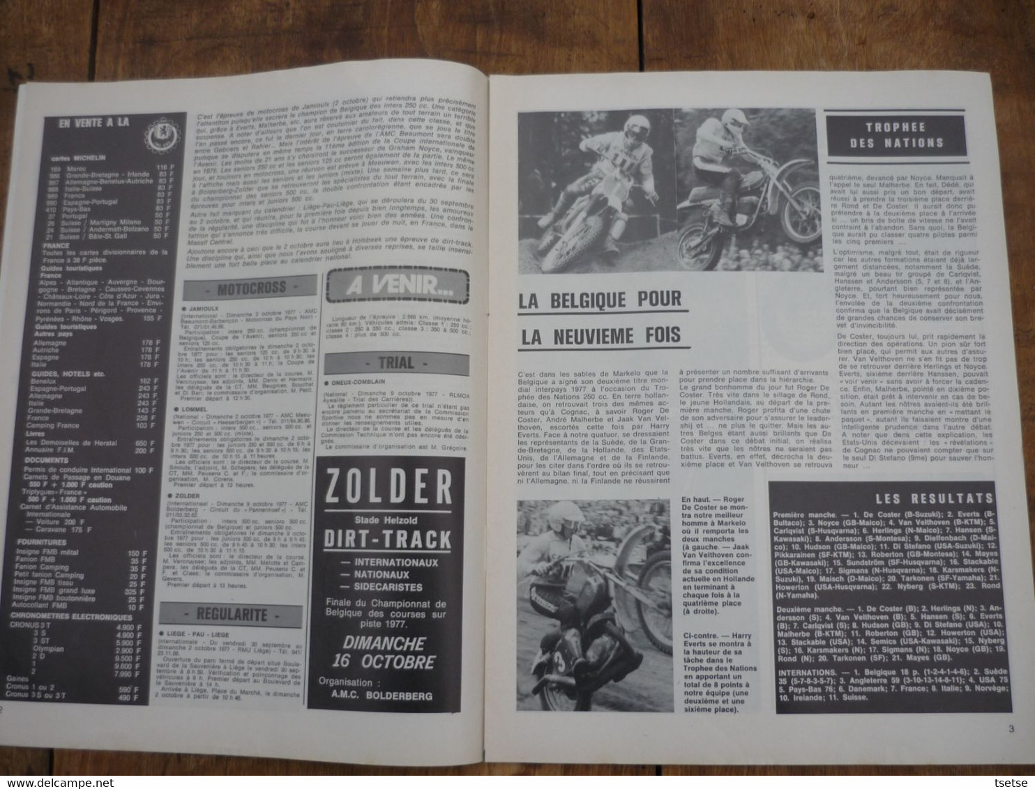 Revue Moto Magazine - N° 16 - 23 Septembre 1977 - Motorfietsen