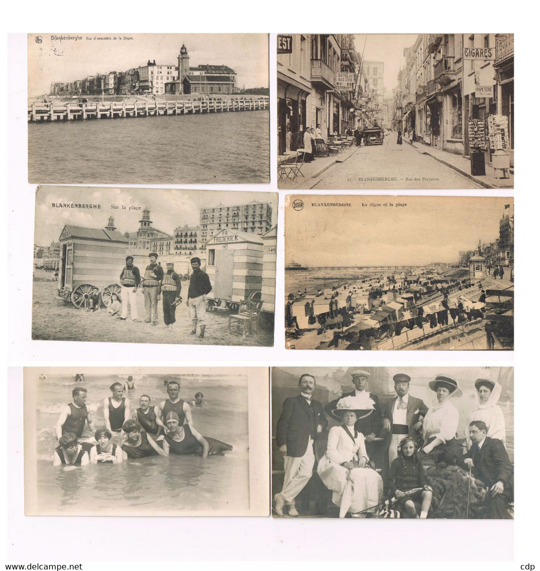 Lot 7 Cartes Et Cartes Photos Blankenbergh   1920 - Espierres-Helchin - Spiere-Helkijn