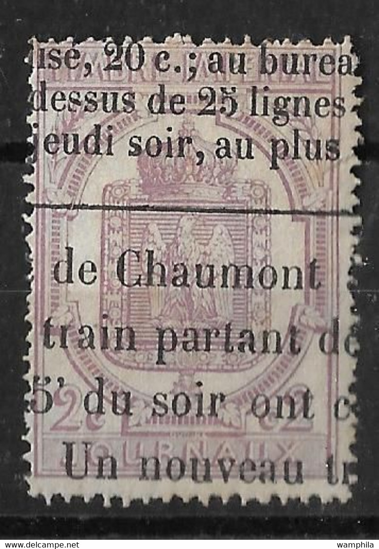 France. Timbres Pour Journaux N°7 Oblitéré. Cote 25€. - Newspapers